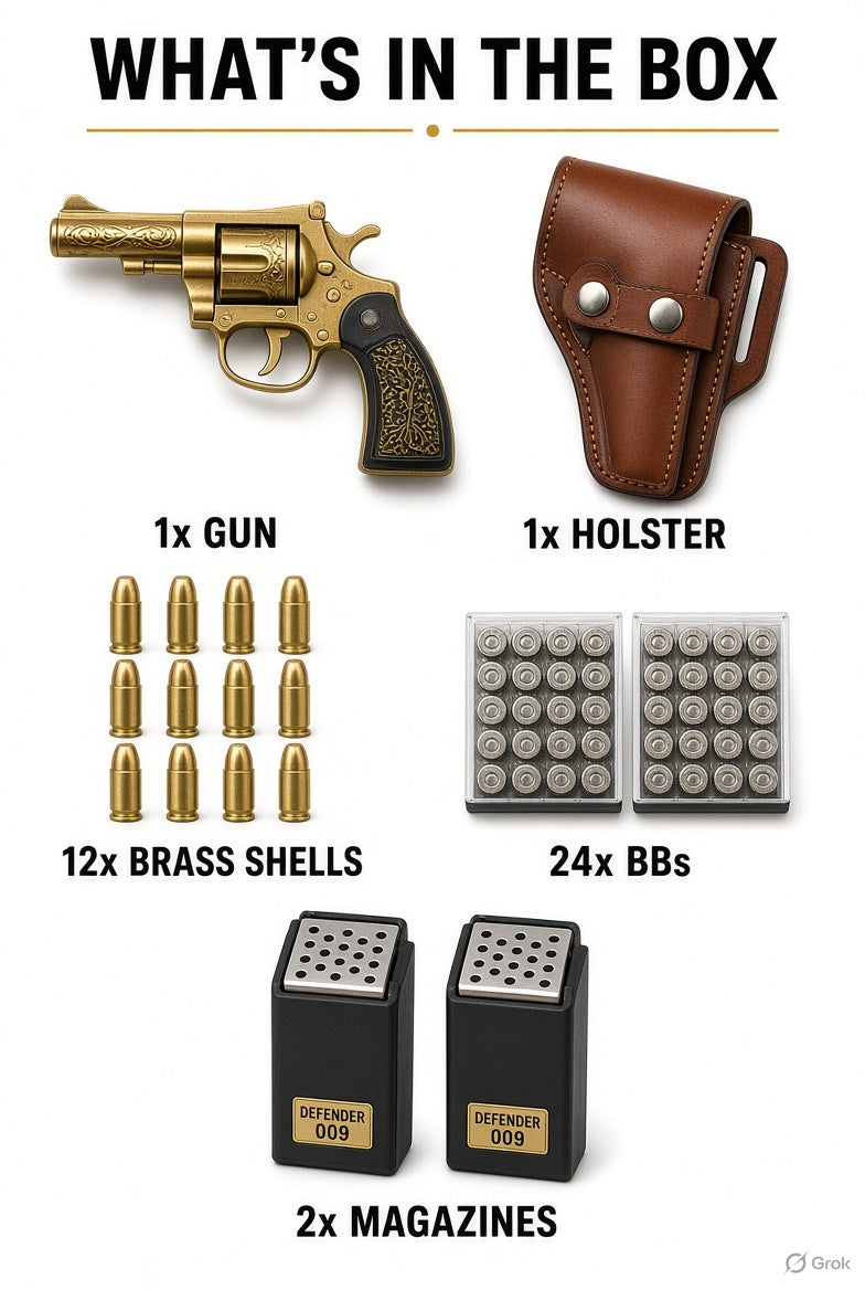 Defender 009 – Metallic Body Pistol Set